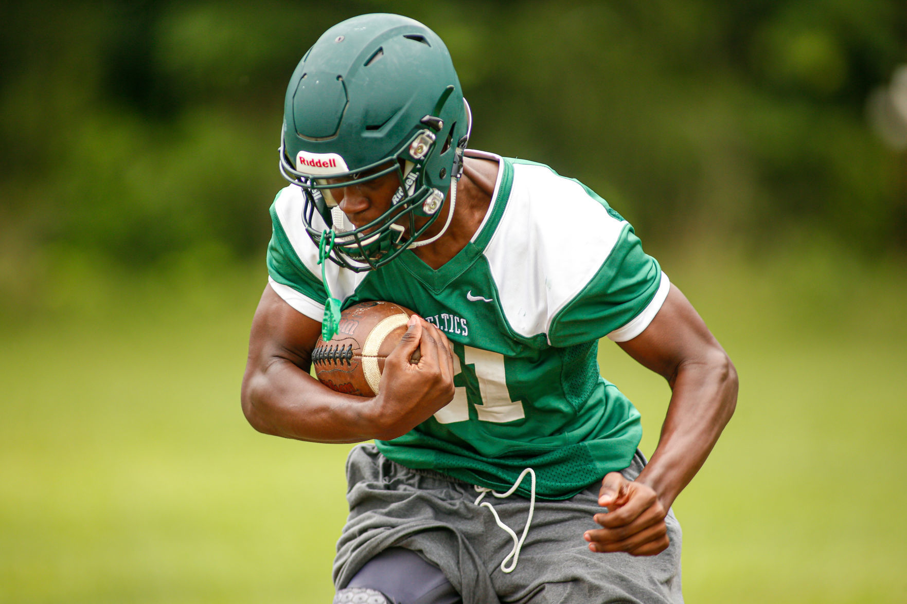 Roanoke Catholic football practice